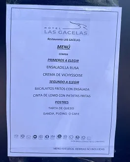 Menu_Restaurante Las Gacelas_Becerril de la Sierra_image_1