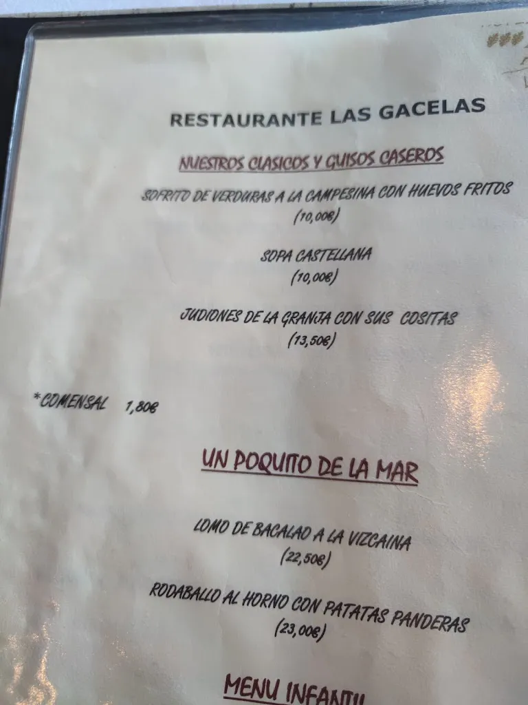 Menu_Restaurante Las Gacelas_Becerril de la Sierra_image_2