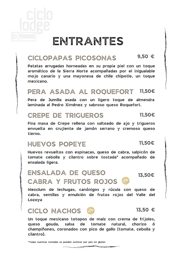 Menu_Restaurante el Nevero by CicloLodge_Berzosa del Lozoya_image_1
