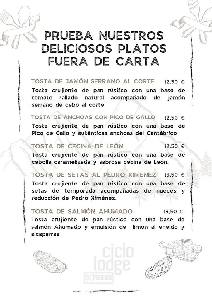 Menu_Restaurante el Nevero by CicloLodge_Berzosa del Lozoya_image_4