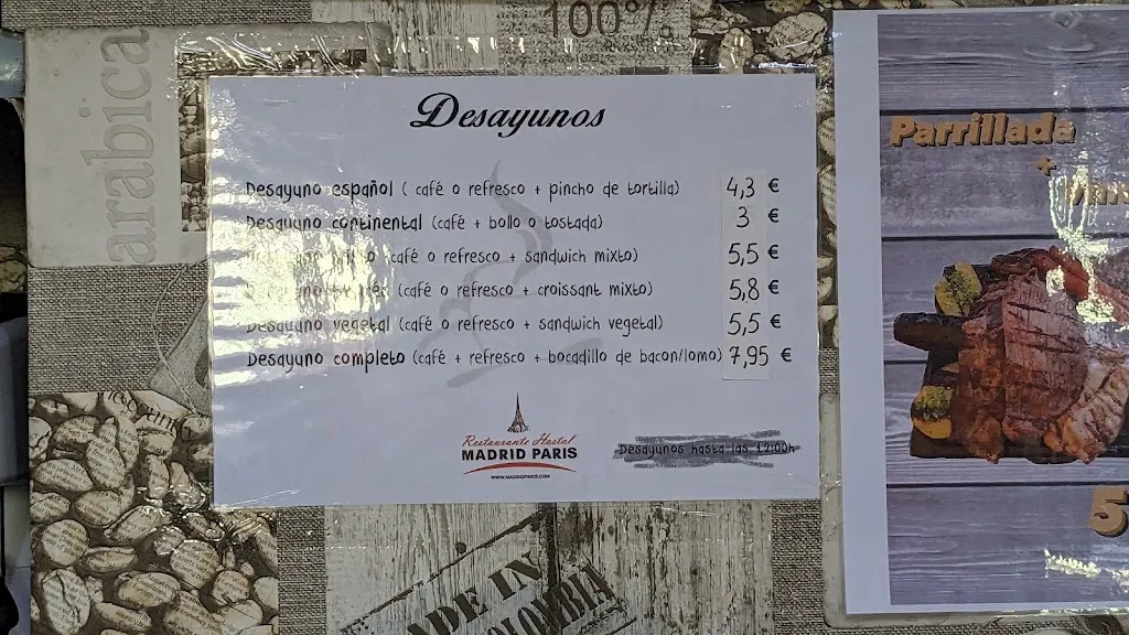 Menu_Hostal Restaurante Madrid París_Buitrago del Lozoya_image_3