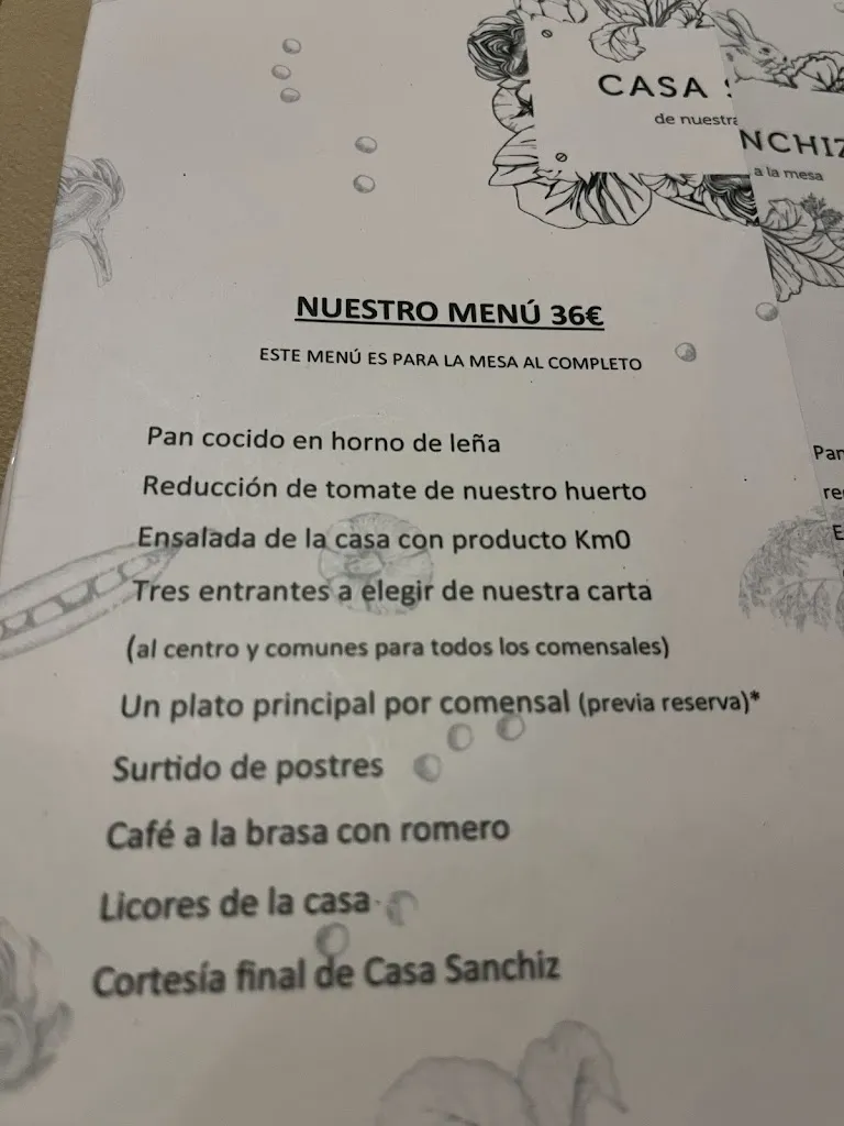 Menu_Restaurante Casa Sanchiz_Monóvar/Monòver_image_4