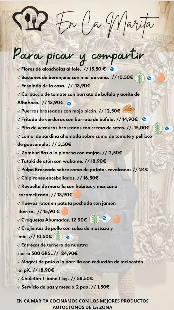 Menu_Restaurante En Cá Marita_Bustarviejo_image_1