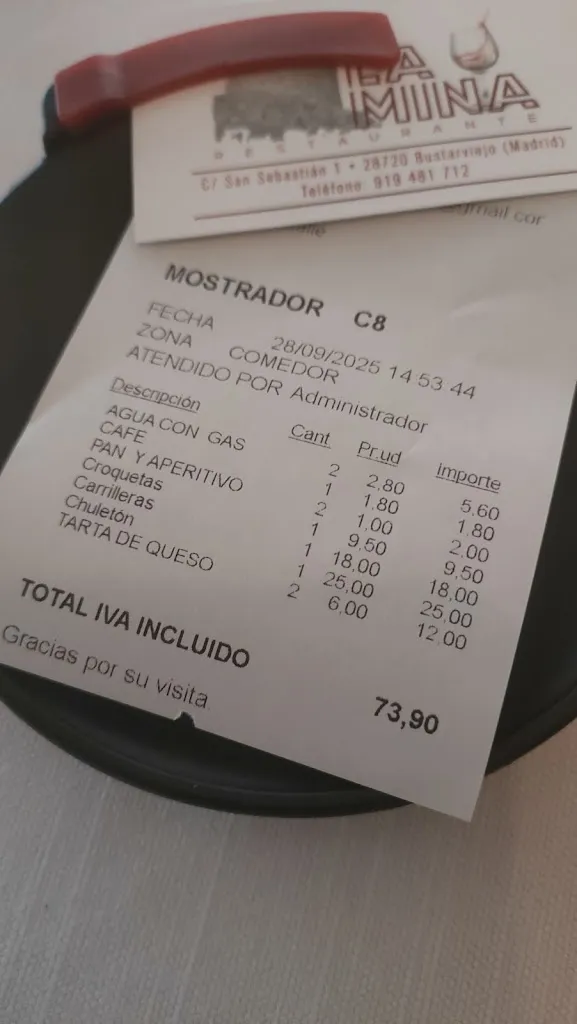 Daniel Carmona Escarda_Restaurante La Mina_Bustarviejo_review