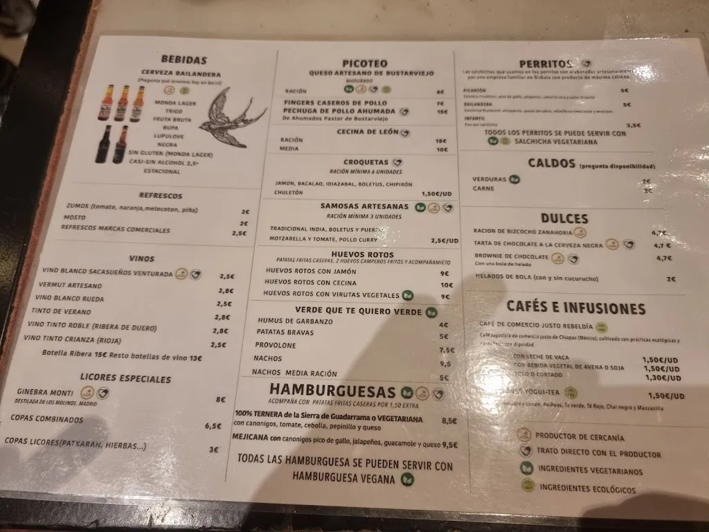 Menu_Cervecería Bailandera_Bustarviejo_image_1