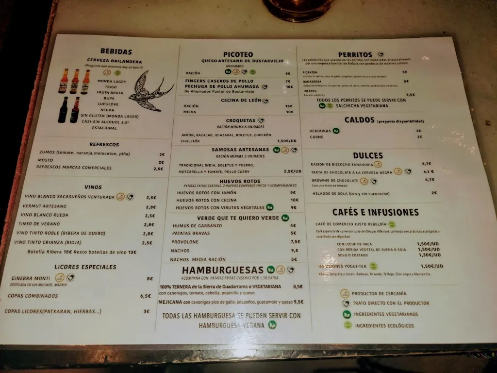 Menu_Cervecería Bailandera_Bustarviejo_image_2