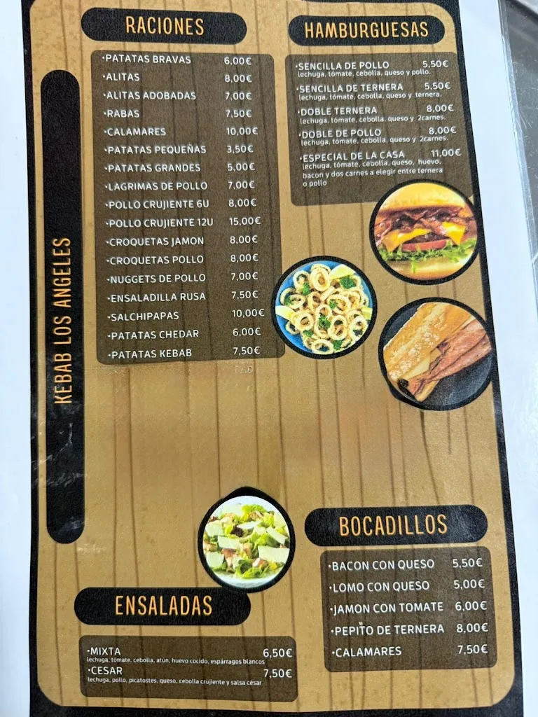 Menu_Bar Los Ángeles kebab_Cadalso de los Vidrios_image_2