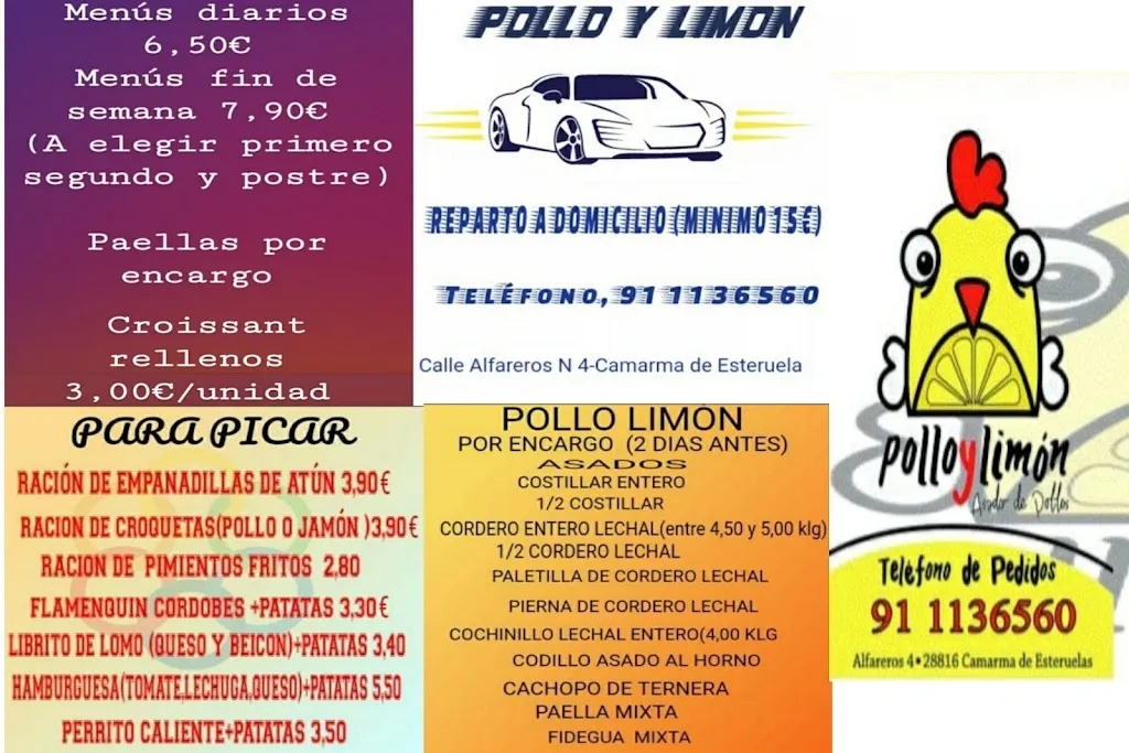 Menu_Pollo y Limón (Asador de pollos)_Camarma de Esteruelas_image_3