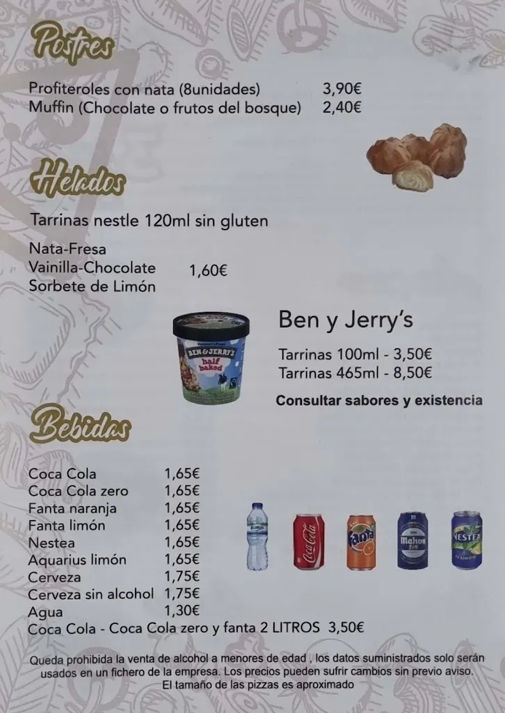 Menu_Pizzeria Camarma_Camarma de Esteruelas_image_3