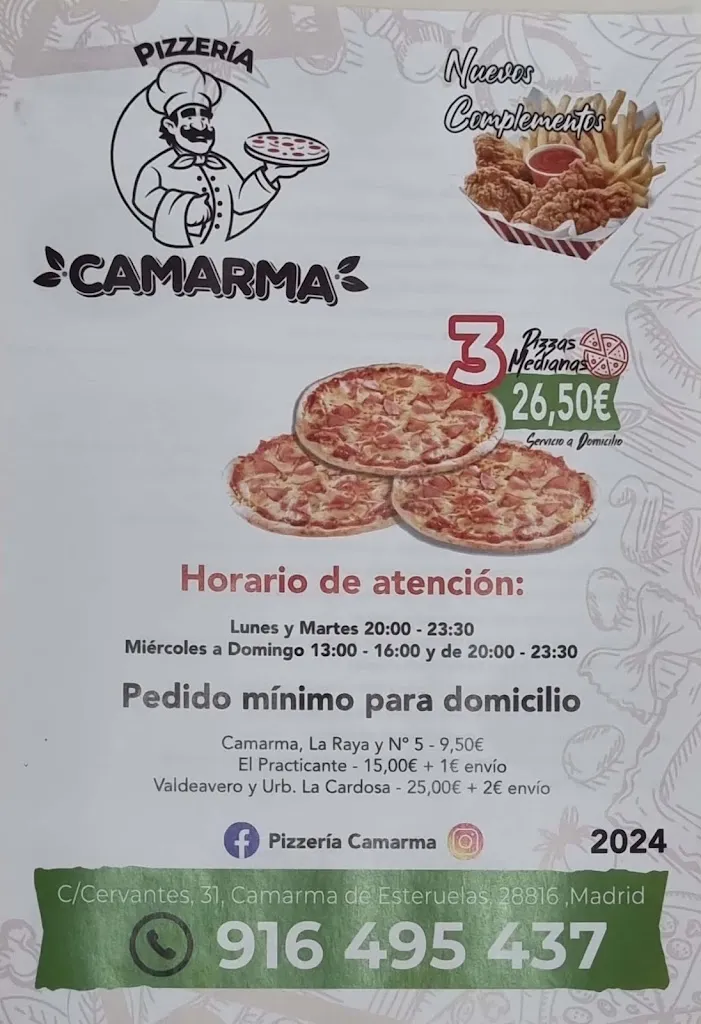 Menu_Pizzeria Camarma_Camarma de Esteruelas_image_4