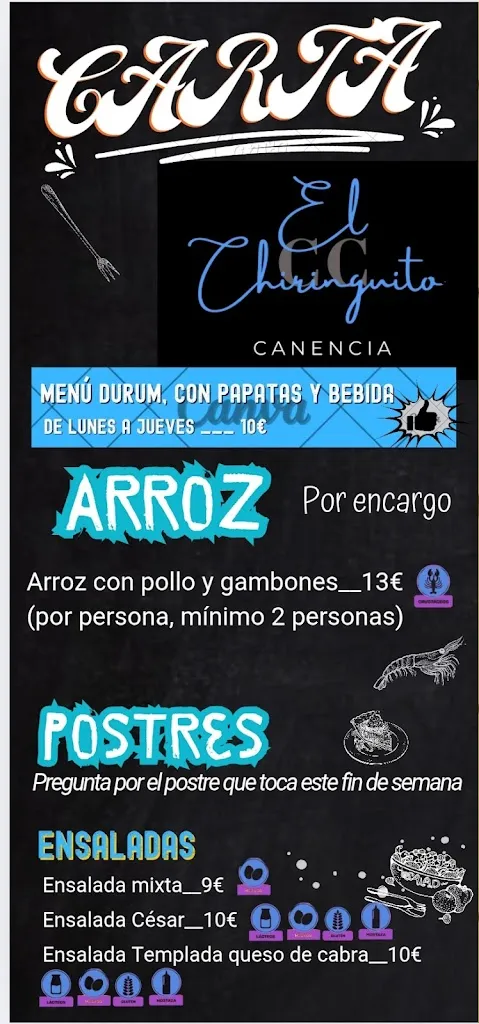 Menu_El chiringuito de Canencia_Canencia_image_3