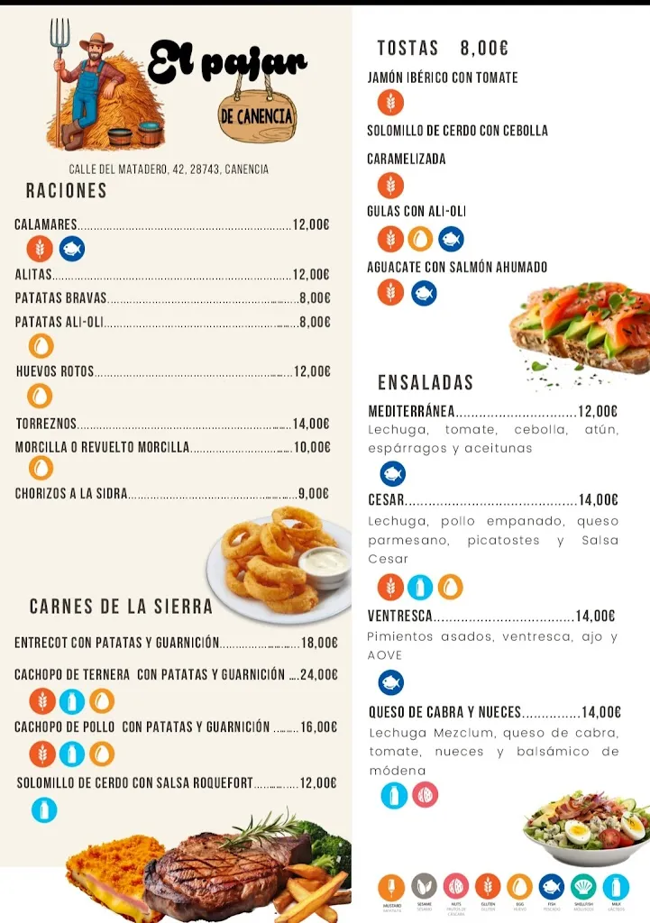 Menu_El Pajar de Canencia_Canencia_image_1