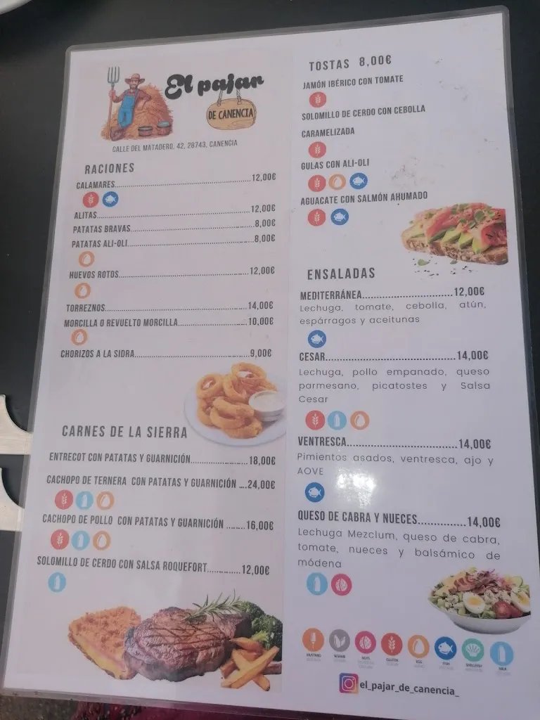 Menu_El Pajar de Canencia_Canencia_image_3