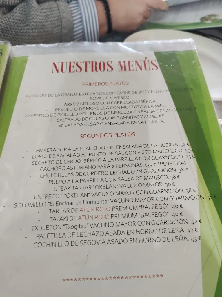 Menu_Asador de los Gallos_Carabaña_image_1