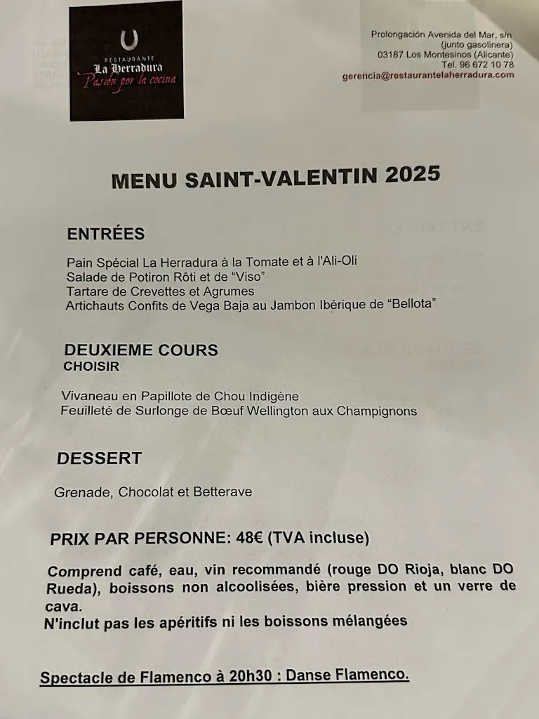 Menu_Restaurante La Herradura_Montesinos Los_immagine_1