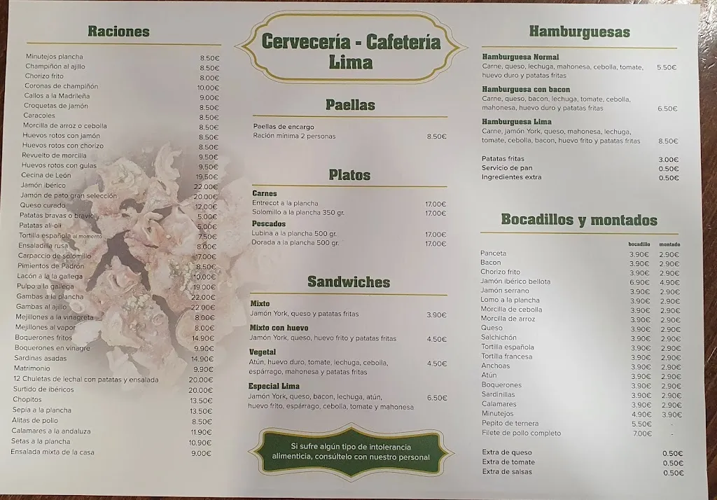 Menu_Bar Lima_Arroyomolinos_image_1