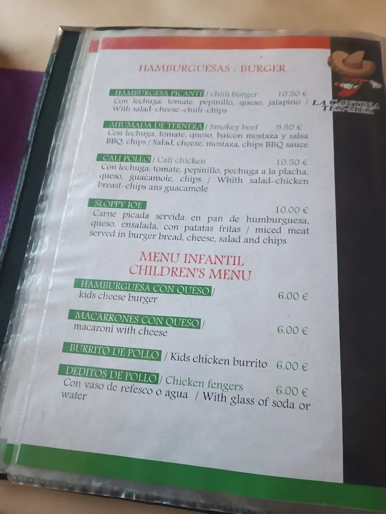 Menu_La Cantina Tex-Mex_Montesinos Los_immagine_2