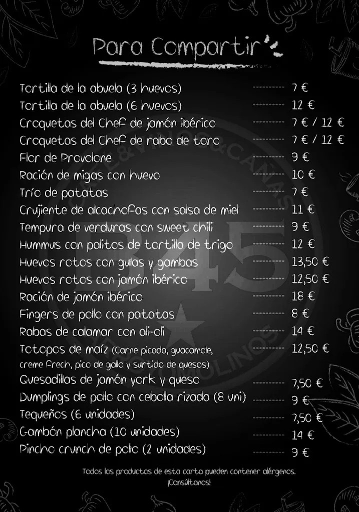 Menu_Bulevar 45 Gastro Bar_Arroyomolinos_immagine_4