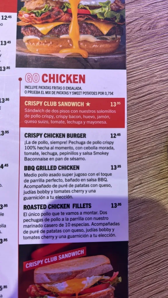 Menü_Tony Roma's_Arroyomolinos_Bild_3