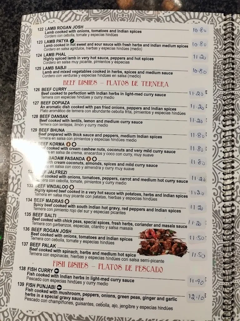 Menu_Restaurante Punjabi Paradise_Montesinos Los_image_1