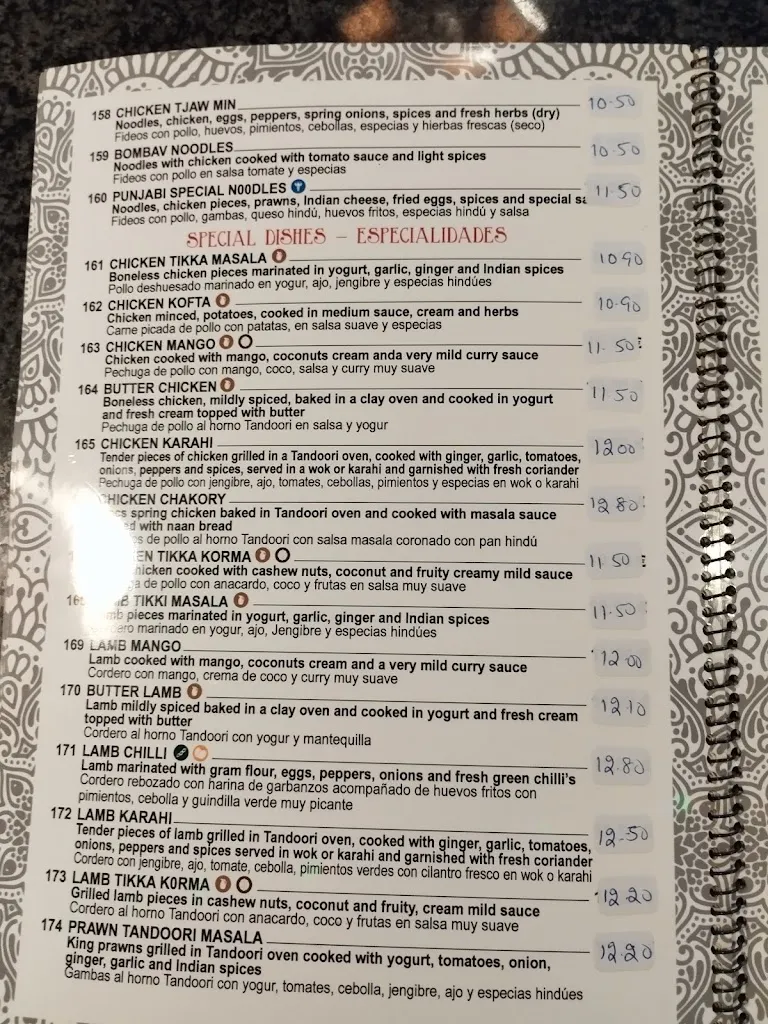 Menu_Restaurante Punjabi Paradise_Montesinos Los_image_3