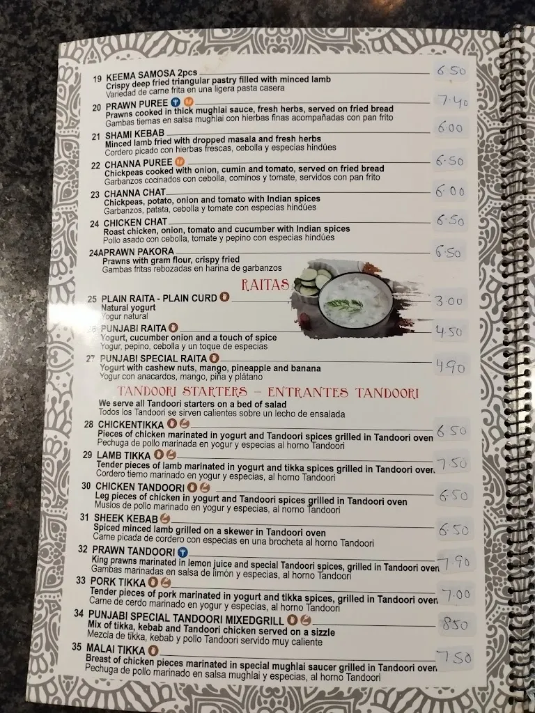 Menu_Restaurante Punjabi Paradise_Montesinos Los_image_4