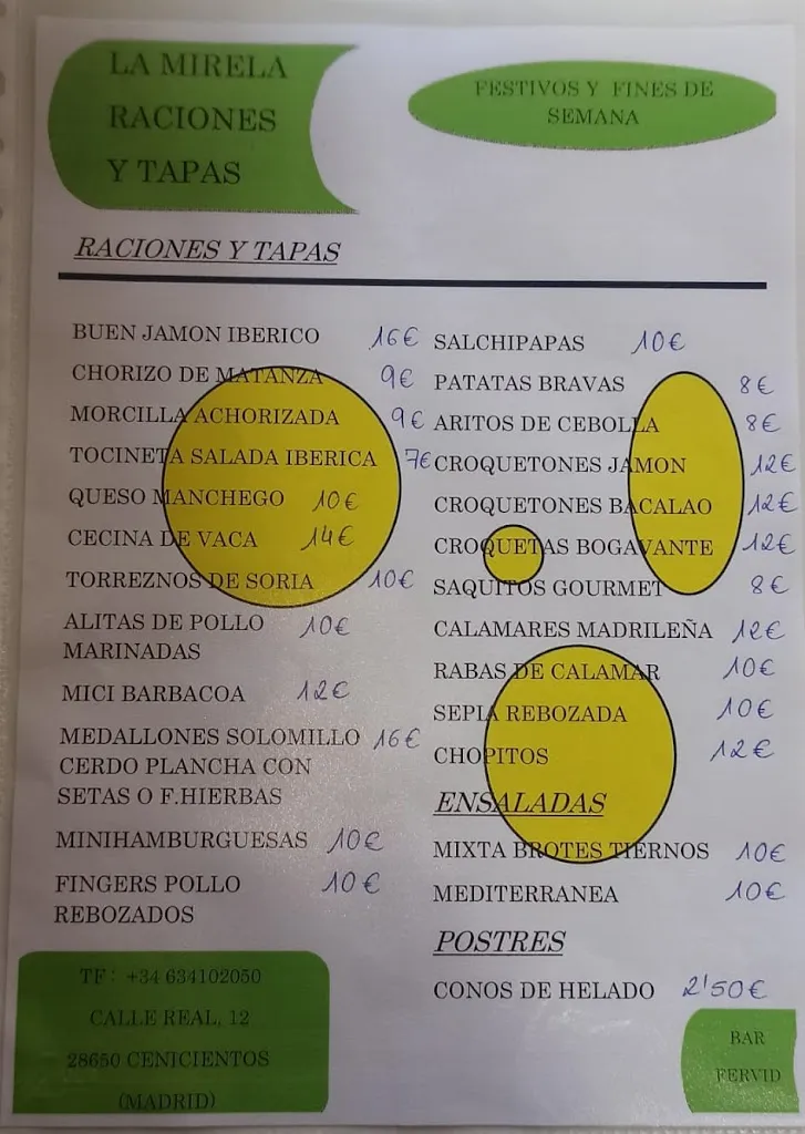 Menu_BAR FERVID_Cenicientos_immagine_1