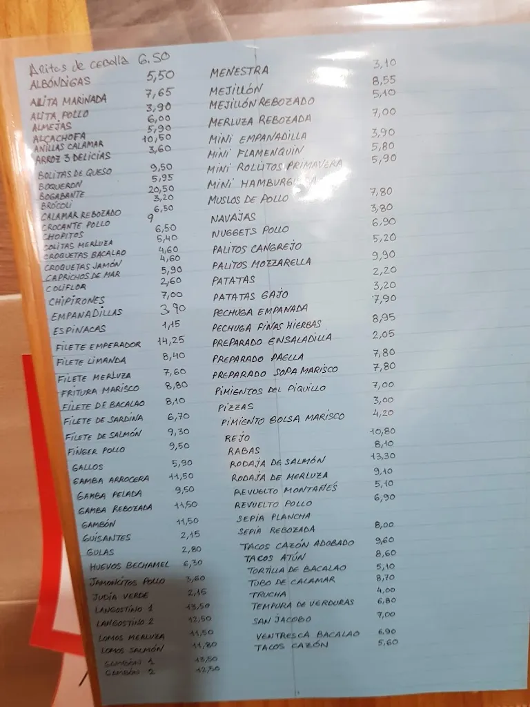 Menu_Bar Los Caños_Cenicientos_image_2