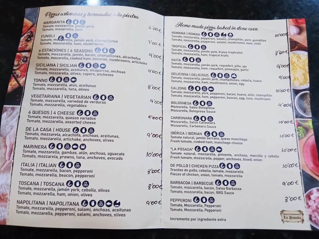 Menu_Pizzería Restaurante La Posada_Montesinos Los_image_1
