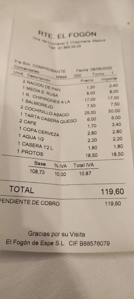 Francisco Jose Del Pozo_El ventorro_Chapinería_review