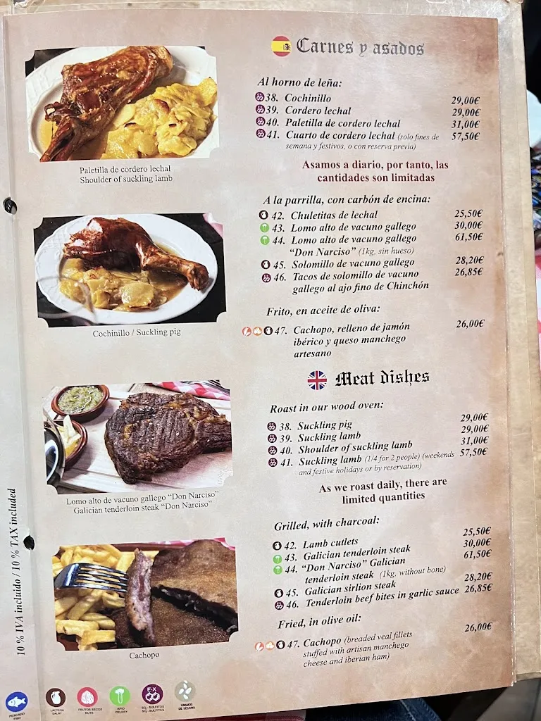 Menu_Restaurant Cuevas del Vino_Chinchón_image_1