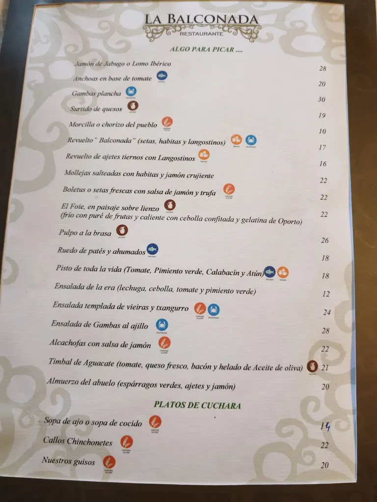 Menu_Restaurante La Balconada_Chinchón_immagine_1