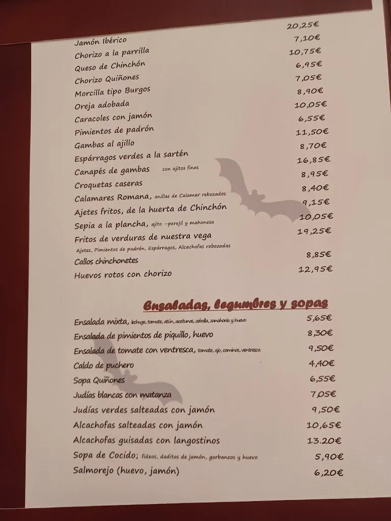 Menu_Mesón Cuevas del Murciélago_Chinchón_image_4