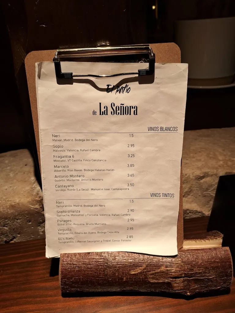 Menu_La Señora Winebar_Chinchón_image_1