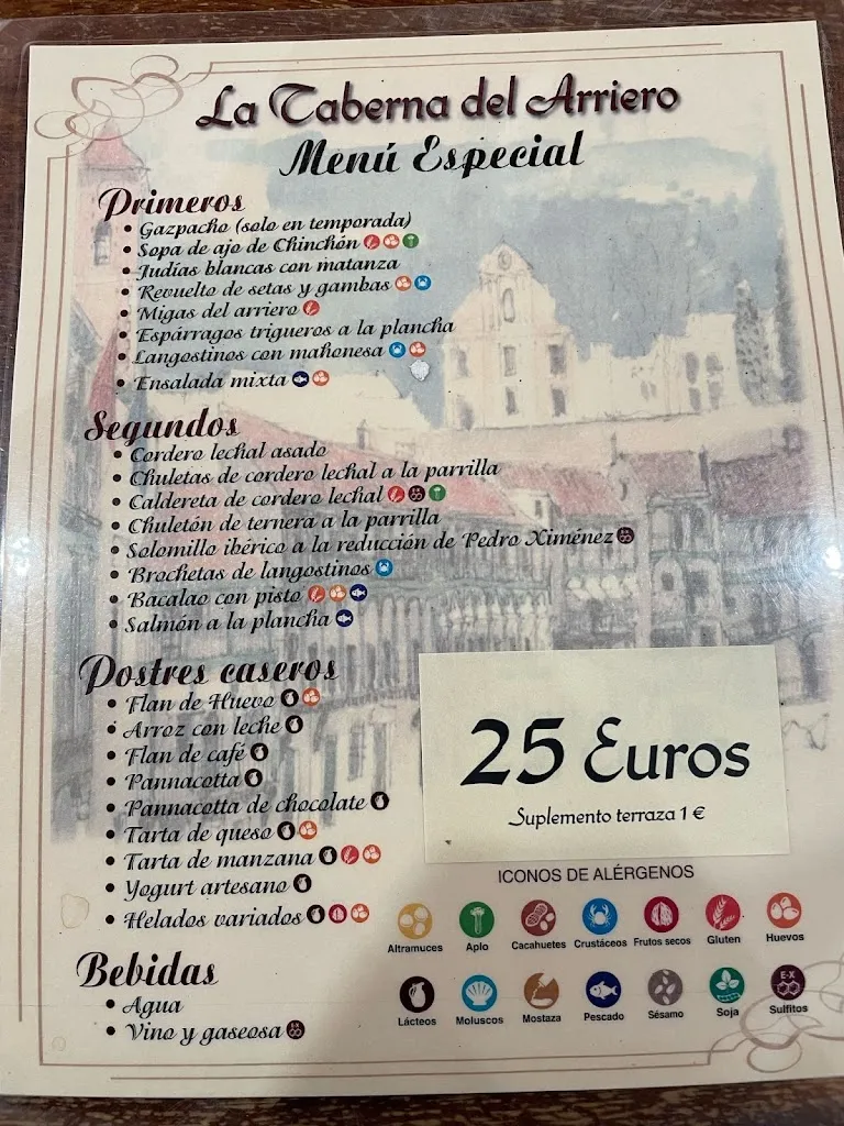 Menu_La Taberna del Arriero_Chinchón_image_2