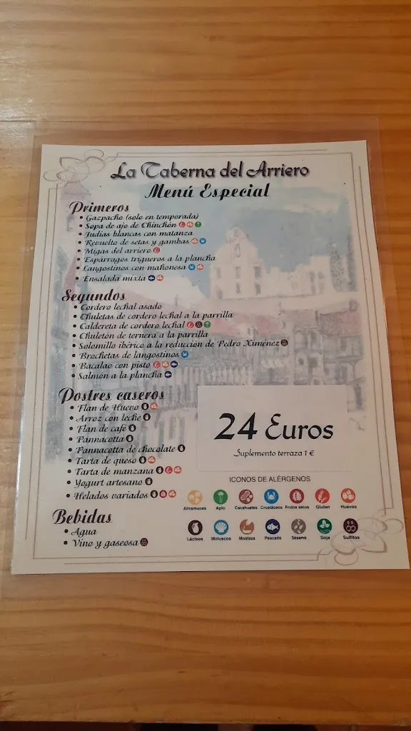 Menu_La Taberna del Arriero_Chinchón_image_3