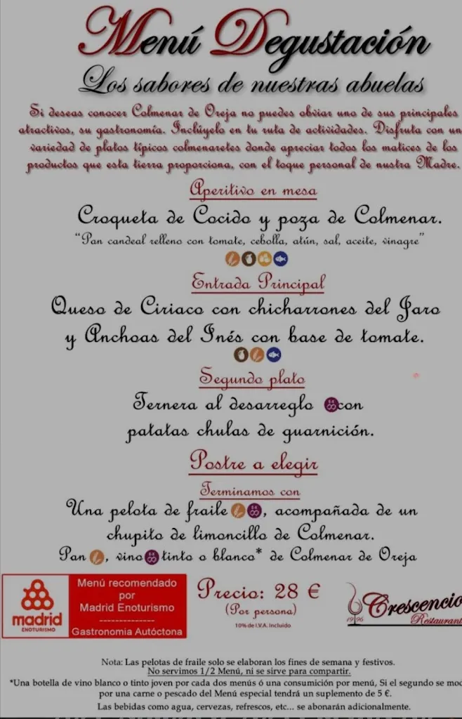 Menu_Bar Restaurante Crescencio_Colmenar de Oreja_image_4