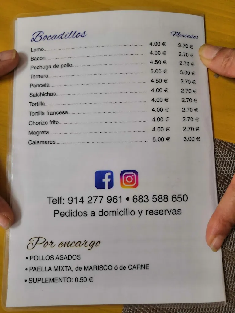 Menu_BAR RESTAURANTE_Colmenar de Oreja_image_3