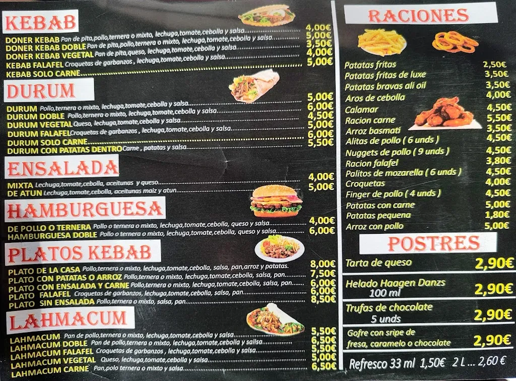Menu_Blessing Kebab Colmenar_Colmenar de Oreja_image_1