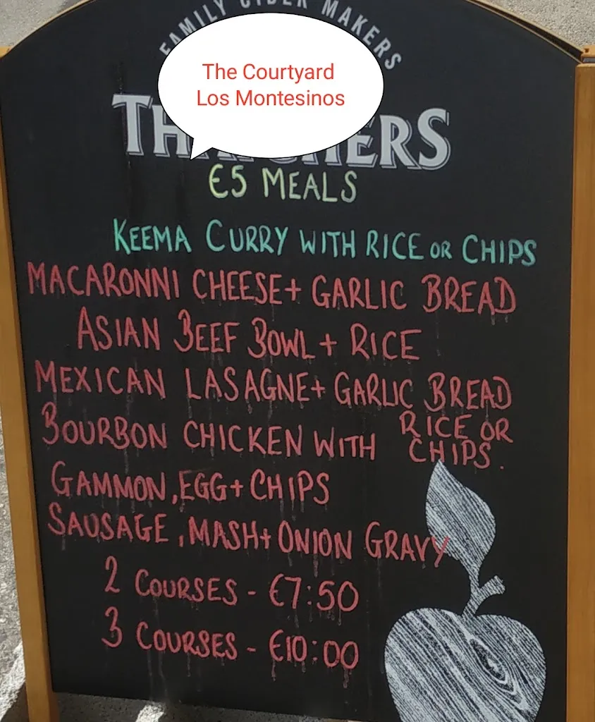 Menu_The Courtyard_Montesinos Los_image_1