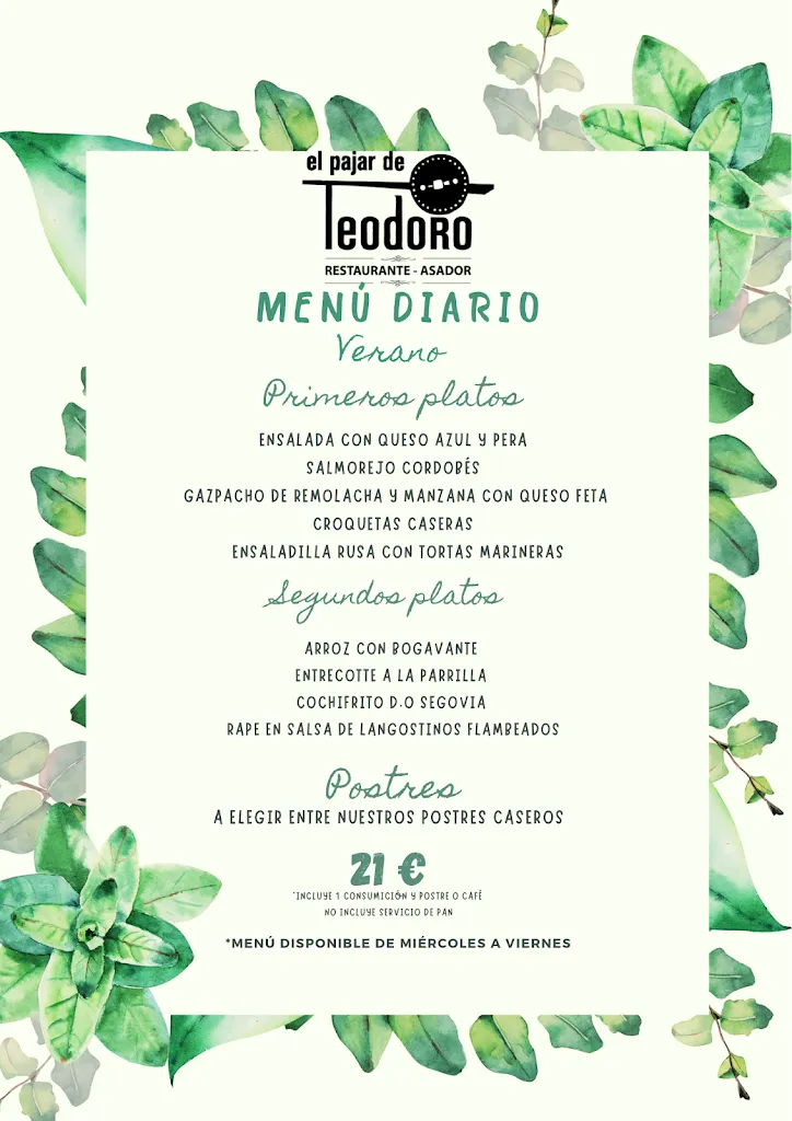 Menu_El Pajar De Teodoro_Cercedilla_image_1