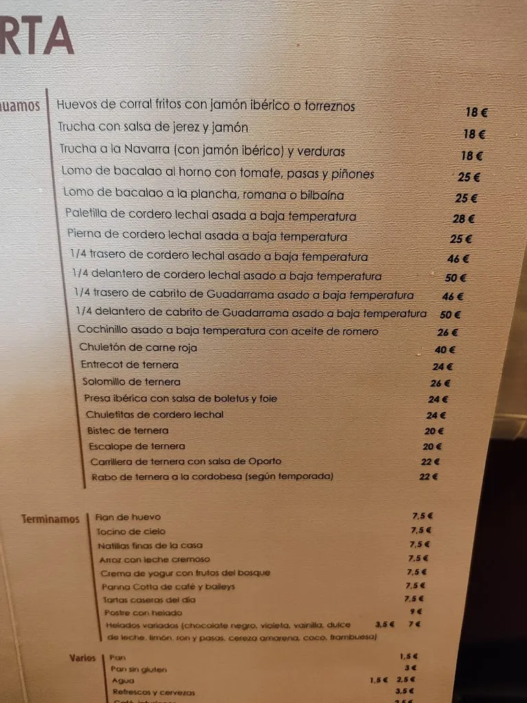 Menu_Restaurante Hotel Los Frutales ,CERRADO POR VACACIONES DEL 15 DE SEPTIEMBRE AL 9 DE OCTUBRE_Cercedilla_image_4
