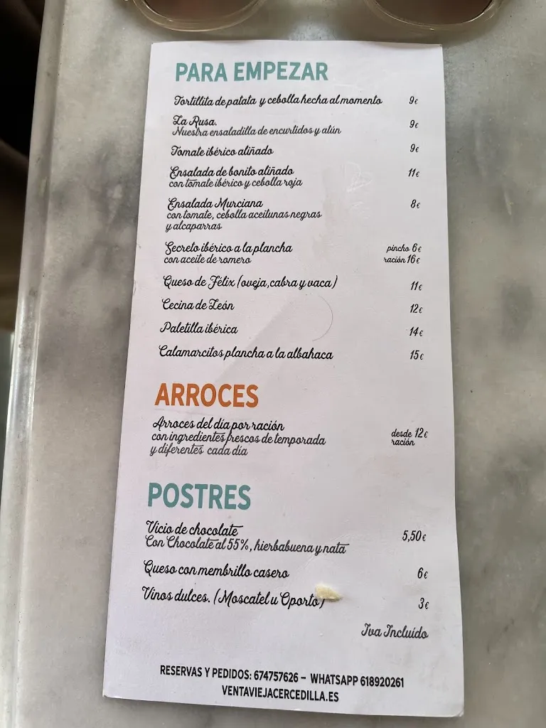 Menu_La Venta Vieja_Cercedilla_image_1