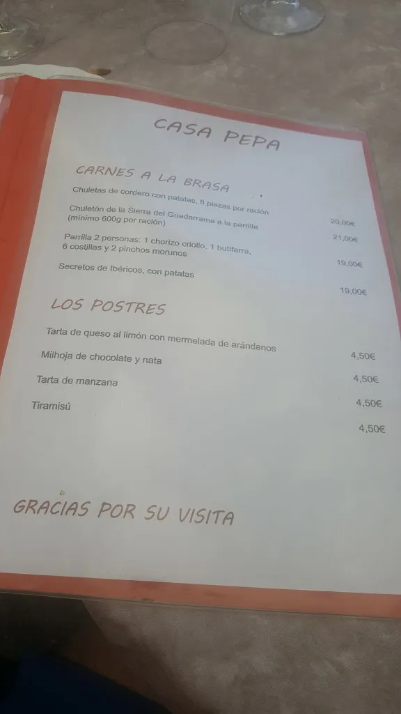 Menu_Bodegas Manchegas Casa Pepa_Cercedilla_image_3