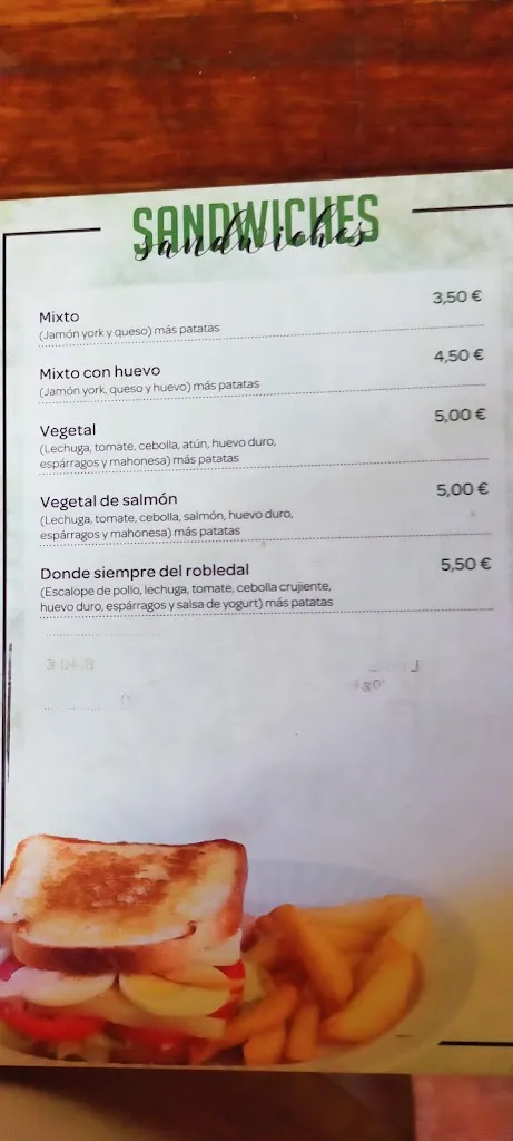 Menu_Bar-Restaurante Donde Siempre Del Robledal_Corpa_immagine_3