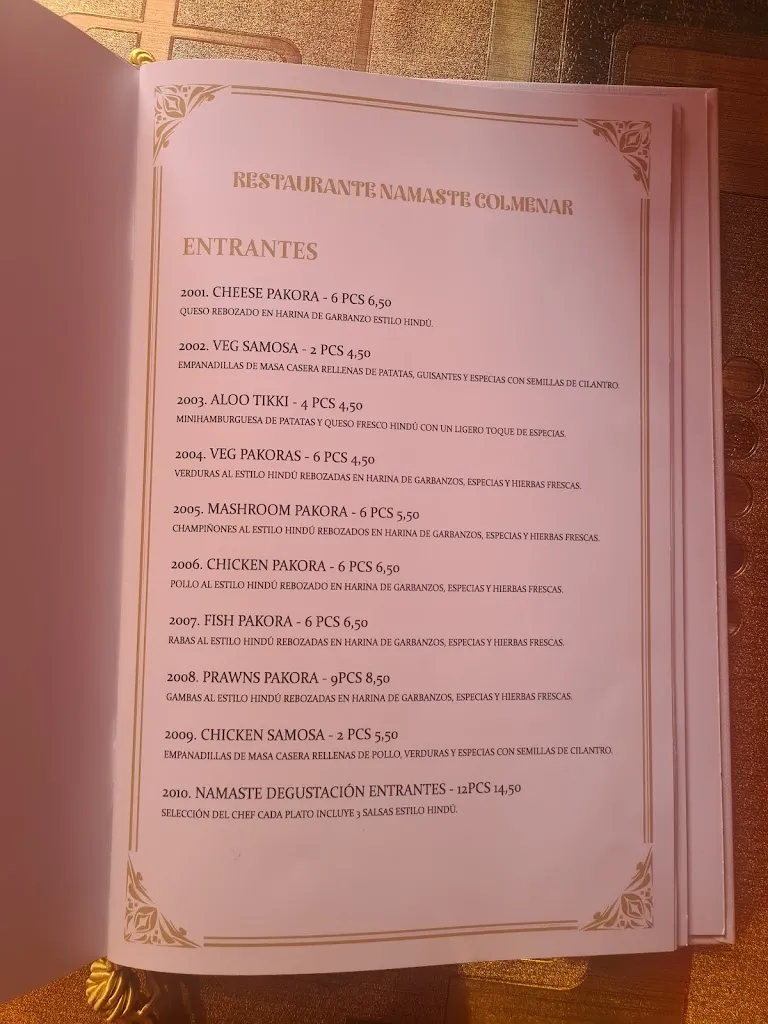 Menu_Restaurante Namaste Colmenar_Colmenar Viejo_image_2