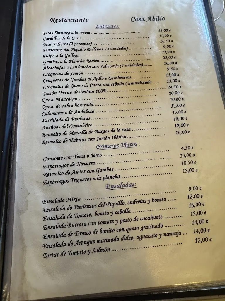 Menu_Restaurante Casa Abilio_Colmenar Viejo_image_1