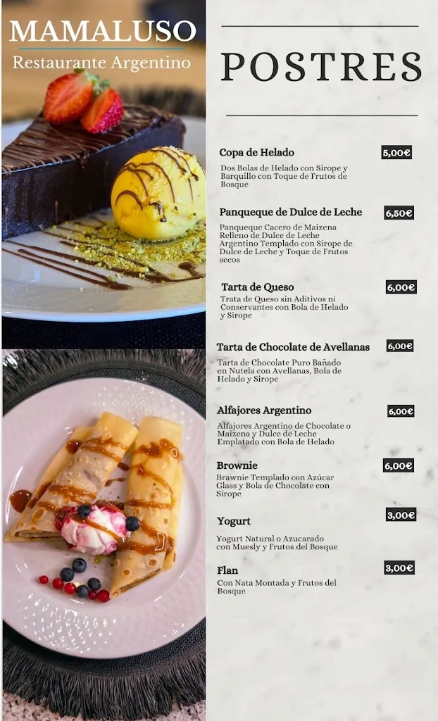 Menu_Mamaluso Restaurante Argentino_Colmenar Viejo_image_4