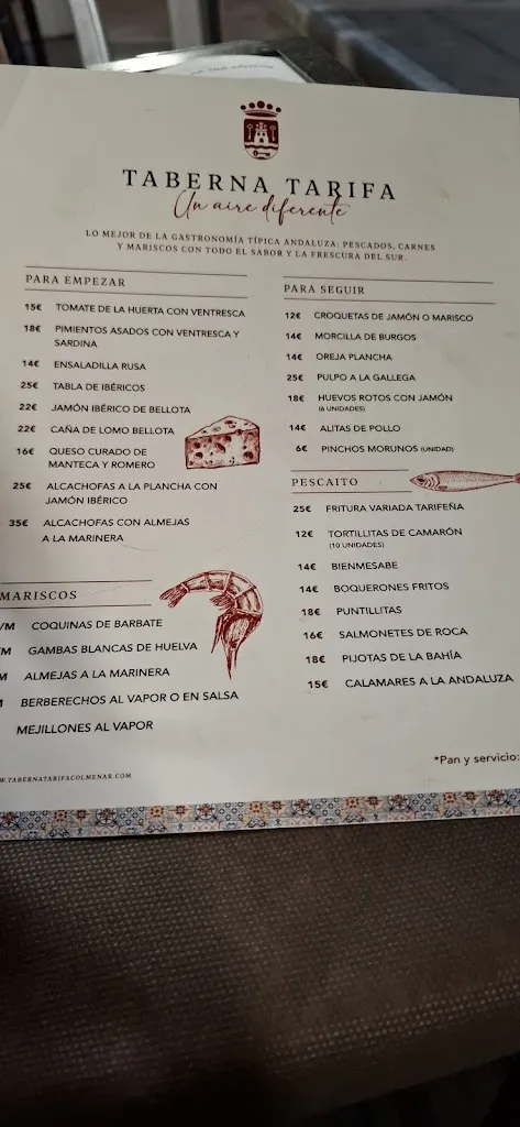 Menu_Taberna Tarifa_Colmenar Viejo_immagine_3