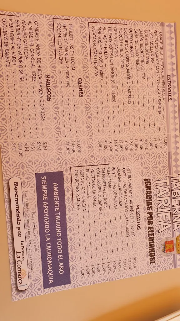 Menu_Taberna Tarifa_Colmenar Viejo_immagine_4